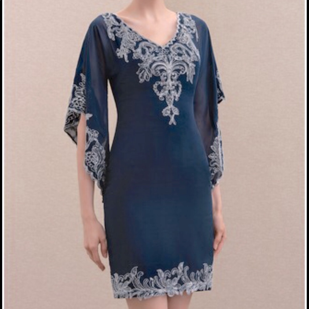 Beautiful grey dress, size 14. Great for summer wedding, new with tags